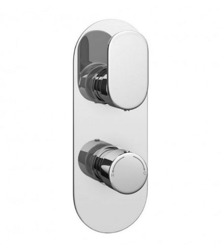 Logik, concealed thermostatic shower valve+diverter