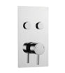 Plan Twin Round Push Button Concealed Thermostatic Shower Valve