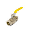 LEVER BALL VALVE YELLOW GAS