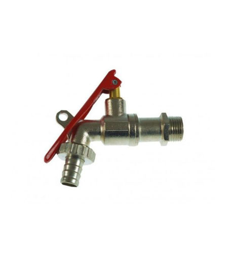 Lockable ½" Hose Union Bib Cock ¼" Turn Lever HUBLOCK